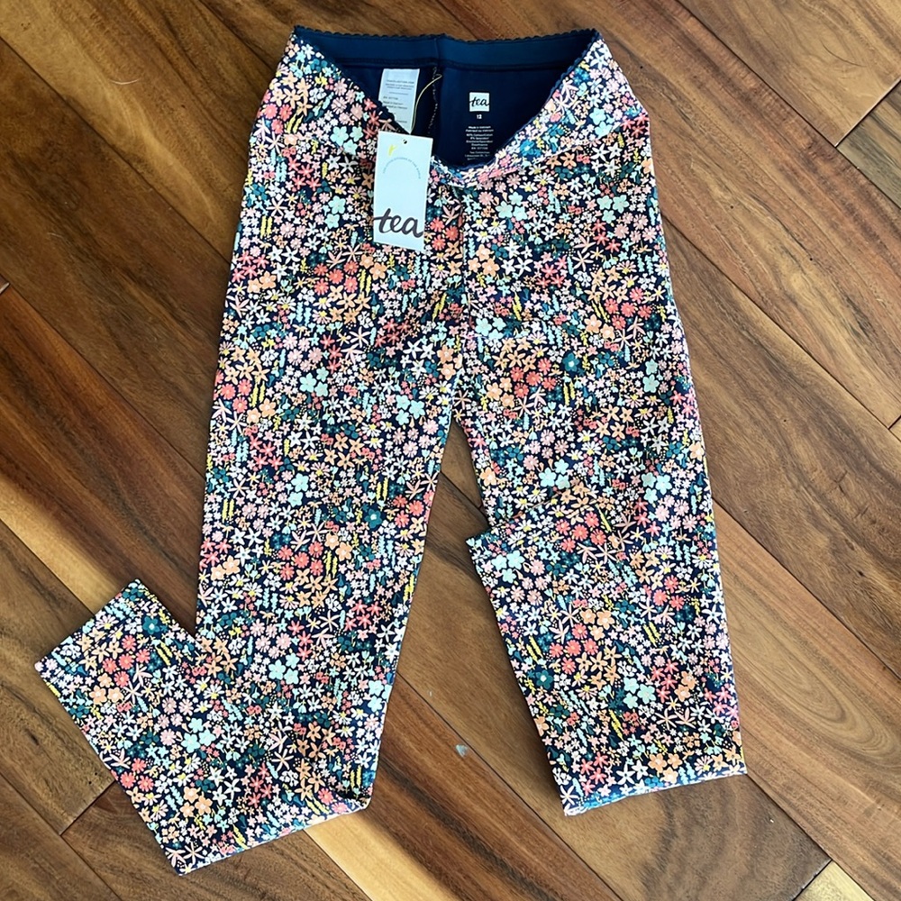 Girls Tea Collection floral leggings